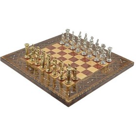 Resim Gifthome Metal Satranç Takımı-seti battal ingiliz parlak sedefli 
