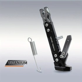 Resim Hightower Titanium Ayar Motor Ayaklığı Kaymaz Taban Çoklu Motosiklet Uyumlu Stabil 