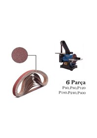 Resim Venoa Scheppach Bts700 Uyumlu Bant Zımpara Kağıdı 6 Parça 