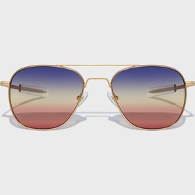 Resim YUGEN I Eyewear Horizon Fade – Altın Metal Çerçeve / Degrade Lens Gözlük 