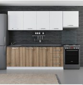 Resim Minar 270 Cm Mutfak Dolabı Beyaz Dore 270-D4 Beyaz 