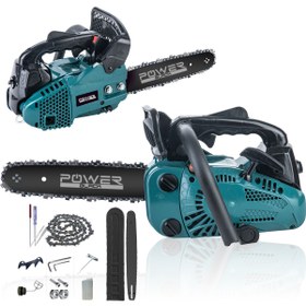 Resim POWER BLACK Benzin Motorlu Mini Odun Dal Budama Ağaç Kesme Makinesi 25 Cc Agm 