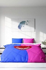 Resim MONOHOME Çift Kişilik 3D Dijital Baskılı Pamuk Saten Nevresim Takımı, monohome8997HF 