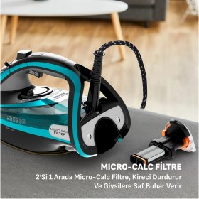 Resim Tefal Ultimate PURE-3200 W Kireç Avcısı Buharlı Ütü Micro-Calc Filter Teknolojisi+ Anti-Drip & Dikey Buhar Özelliği + Hav&yün Temizleyici 