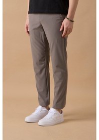 Resim Braccas Erkek Arka Cepleri Fermuarlı Gri Jogger Pantolon Gri 