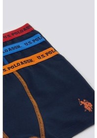 Resim U.S. Polo Assn. U.s Polo Erkek Çocuk Boxer 3'lü Takım Mavi 