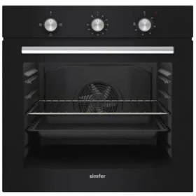 Resim Simfer 8201 Siyah Cam Ankastre Fırın 