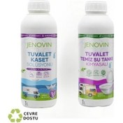 Resim Jenovin Sifon Temizliği Karavan & Tekne Tuvalet Kimyasalı 1L - Katı Atık Parçalama Lavanta Kokusu 