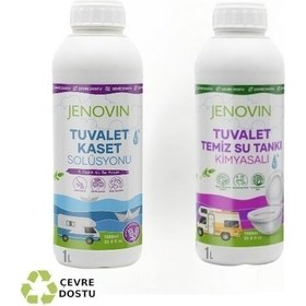 Resim Jenovin Sifon Temizliği Karavan & Tekne Tuvalet Kimyasalı 1L - Katı Atık Parçalama Lavanta Kokusu 