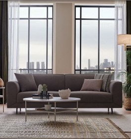 Resim Enza Home Basel 3'lü Yataklı Koltuk - Vizon 