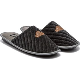 Resim Twigy Nicola Erkek Ev Terliği Koyu Gri 41/46 