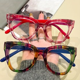 Resim Yeni Gelişim! Şık Berrak Çerçeve - Vintage Kedi Gözü Tasarımlı Gözlükler - Tüm Mevsimler İçin Mükemmel Hediye, Her Mevsim Gözlükleri|Vintage Kedi Gözü Gözlükleri|Plastik Çerçeve 