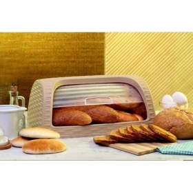 Resim Aesco Hasır Desenli Ekmek Saklama Kutusu 
