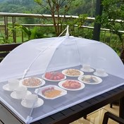 Resim 1 Büyük Pop-Up Beyaz Ağ Gıda Çadırı - Katlanabilir ve Yıkanabilir Böcek Geçirmez Açık Hava Çadırı BBQ'lar, Piknikler, Partiler için - Dayanıklı Plastik Sivrisinek ve Böcek Kovucu, Kolay Kurulum Açık Hava Yemek Çadırı Ev ve Etkinlikler için, Sivrisinek Kovucu Çadır, Etkinlik Çadırı, Geniş Çadır, Ağ Kumaş Çadır, Parti Planlayıcıları 