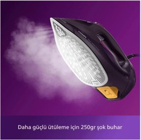 Resim Koyu Mor Buharlı Ütü Azur DST7061/30, Pratik ve Güçlü Temizlik Özelliğiyle 