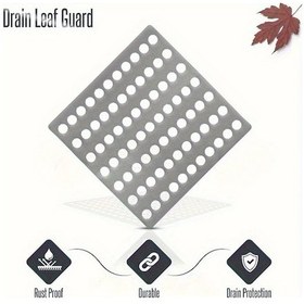 Resim Xuweiwei Paslanmaz Çelik Yer Tahliyesi Yaprak Kapağı Dayanıklı Bahçe Banyo Drenaj 