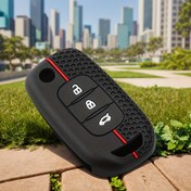 Resim for Renault Modelleri için Premium Siyah & Kırmızı Silikon Araba Anahtar Kılıfı - Kilitleme/Açma, Panik Alarm & Başlat/Durdur Sembolleri ile Dayanıklı Uzaktan Kumanda Tutucu - Kadjar, Captur, Megane, Sandero, Stepway, Logan, Clio 5, Arkana, Kwid ile Uyumlu, Araba Anahtar Koruma | Şık Anahtar Tutucu | Silikon Anahtar Kılıfı, Araba Anahtarlık 