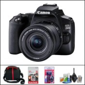 Resim Canon Eos 250 D + 18-55 mm Is Lens Dslr Fotoğraf Makinesi (Çanta + 32 GB Sd Kart + Temizlik Kiti Hediyeli) 