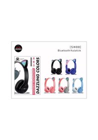 Resim Subzero Sw88 Bluetooth Kedi Kulaklık Katlanabilir Kulaklık 