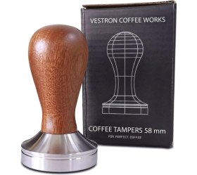 Resim Vestron Tamper Ahşap Sap Kahve Tamperi 58 mm 