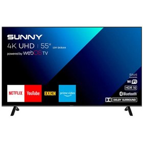 Resim SUNNY 55’’ 140 Ekran Frameless UHD 4K webOS Smart TV 