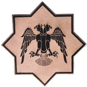 Resim Selçuklu Kartalı Yıldız Deri Peç - Arma - Askeri Patch Çok Renkli 