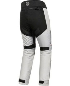 Resim Motosiklet Pantolonu Full Korumalı 4 Mevsim Maxdura Kumaş Beyaz Pantolon 