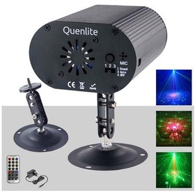 Resim Quenlite QD-50 RGB Sahne Disko Led ve Lazer Işık Bir Arada 12 Çeşit Desen 