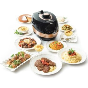 Resim Çok Programlı Basinçli Pişirici, Siyah, Pratik ve Çok Fonksiyonlu Elektrikli Cihaz 