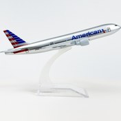 Resim Boeing 777 Uçak Modeli (AA) 1:400 Metal Kit Döküm Jumbo Yolcu Uçağı Modeli Koleksiyon ve Hediye için Noel Cadılar Bayramı Hediyesi 