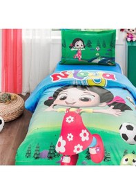 Resim Tek Kişilik %100 Pamuk Çocuk Nevresim Takımı, Lisanslı Niloya Nevresim 160x220cm 