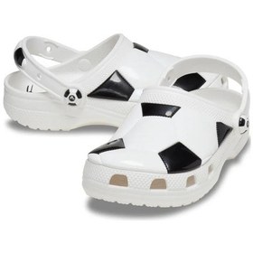Resim 210157-103 Crocs Classic Soccer Ball Clog K Çocuk Terlik Beyaz 210157-103 Beyaz Siyah 