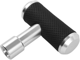 Resim PLAFOPE Şık Şanzıman Vites Topuzu Manuel Arabalar İçin Metal Araba Vites Topuzu Deri Gümüş 