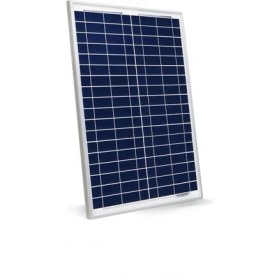 Resim 25W Watt Polikristal Güneş Paneli Lexron 