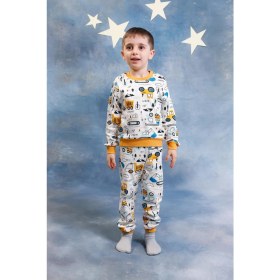 Resim Perendi Erkek Çocuk %100 Pamuk Pijama Takımı 