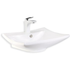 Resim Eva Banyo Lena E-4050 Tezgah Üstü Porselen Lavabo 