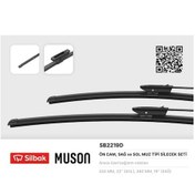 Resim Sılbak Silecek Süpürgesi 550/480mm Muz Tipi Logan Iı L8 04/15-logan Iı K8 . Mvc 03/15-s IS00-SILBAK SB2219D 