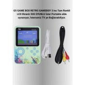 Resim 3 Inç Renkli Ekranlı Taşınabilir El Konsolu – G5 Modeli 