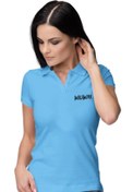 Resim KİLİKİTİ Kadın Spor T-shirt Polo Yaka Mavi 