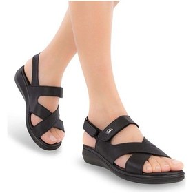 Resim Muya Tiana Anatomik Kadın Topuk Dikeni Sandalet Siyah 