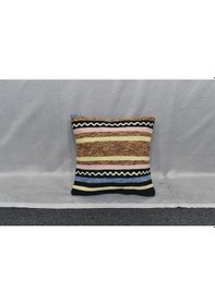 Resim Zehra Abla Halı Yeni El Dokuma Dekoratif Kilim Kırlent Yastık Kılıfı 6810 Çok Renkli 