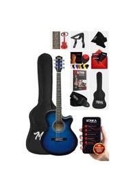 Resim Midex Xc-200bl Kaliteli Akustik Gitar Seti 40 İnç 4/4 Yetişkin Full Set 