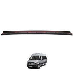 Resim Mercedes Sprinter W906 Uyumlu Arka Tampon Eşiği Parlak Siyah 2014 - 2017 