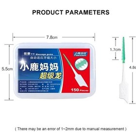 Resim 150 Adet/kutu Diş Ipi Sopa Diş Temizleme Diş Arası Fırça Diş Ipi Seçim Ağız Hijyeni Bakımı Ultra Ince Diş Ipi Diş 