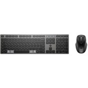 Resim Hp 720 9t5a9aa Çoklu Cihaz Bağlantılı Şarj Edilebilir Kablosuz Klavye Mouse Set Lazer 