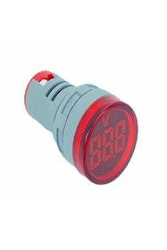 Resim LEDONLİNE Kırmızı Pano Tipi Voltmetre Sinyal Lambası Ac 220v 60v-500v Ölçüm 