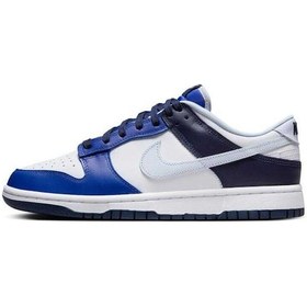 Resim Nike Dunk Low Erkek Spor Ayakkabı Fq8826-100 Mavi Mavi 