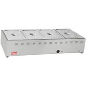 Resim Himaksan Endüstriyel Tip Elektrikli Set Üstü 4 Gözlü Benmari Hmk-bsüe4 