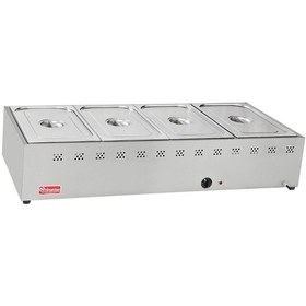 Resim Himaksan Endüstriyel Tip Elektrikli Set Üstü 4 Gözlü Benmari Hmk-bsüe4 