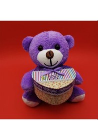 Resim Mk Exclusıve Sevimli Kalp Kutulu Peluş Ayıcık 